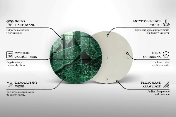 Üveg vágódeszka A növény levelei