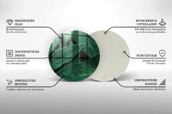 Üveg vágódeszka A növény levelei