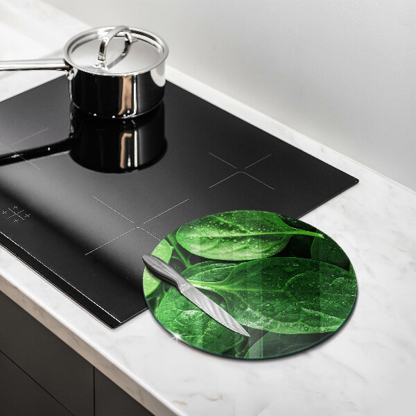 Üveg vágódeszka Bazsalikom