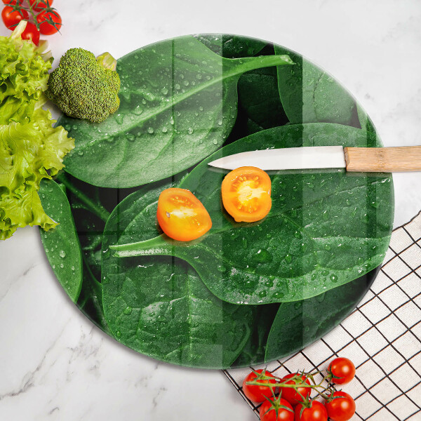 Üveg vágódeszka Bazsalikom