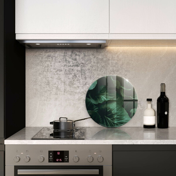 Üveg vágódeszka Vad sötét levelek