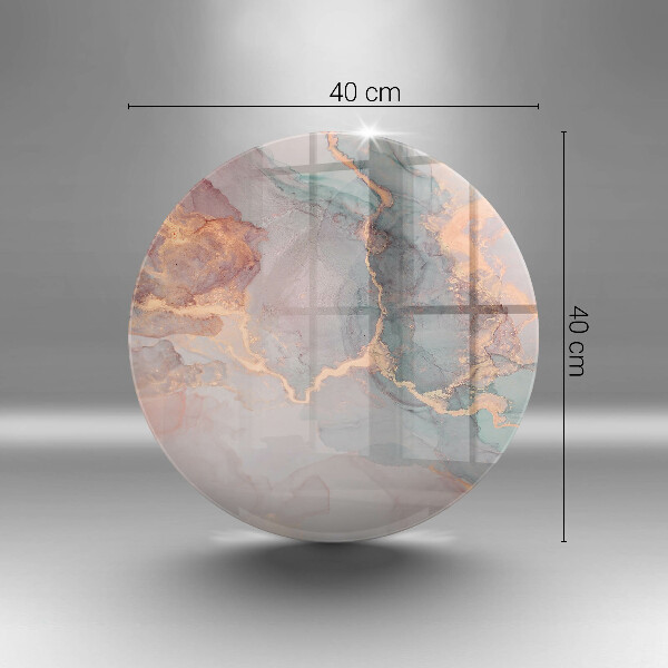 Üveg vágódeszka Márvány arannyal