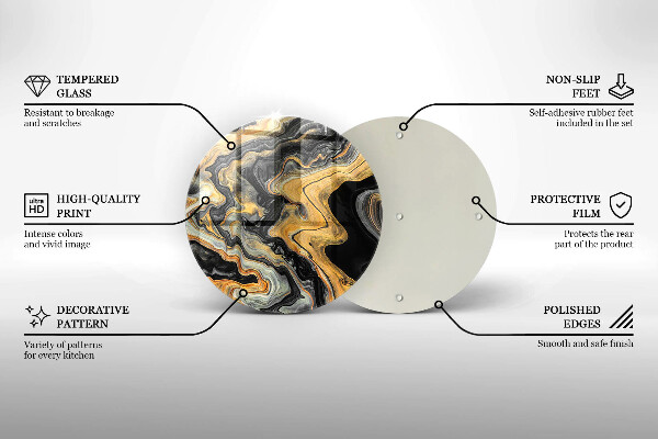 Üveg vágódeszka Absztrakt szerkezet