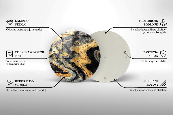 Üveg vágódeszka Absztrakt szerkezet