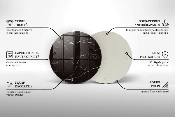 Üveg vágódeszka Márvány csempe