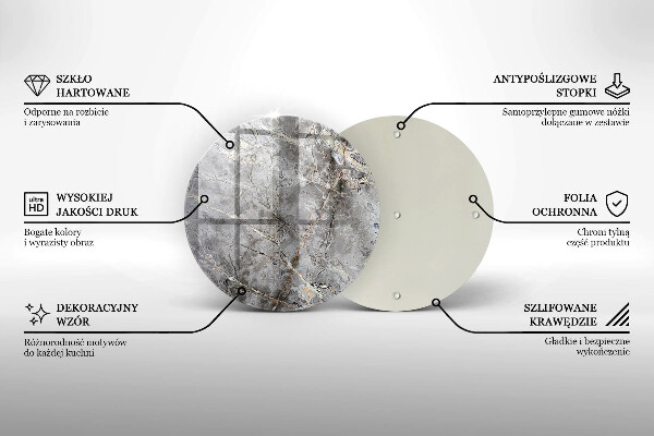 Üveg vágódeszka Kő textúra