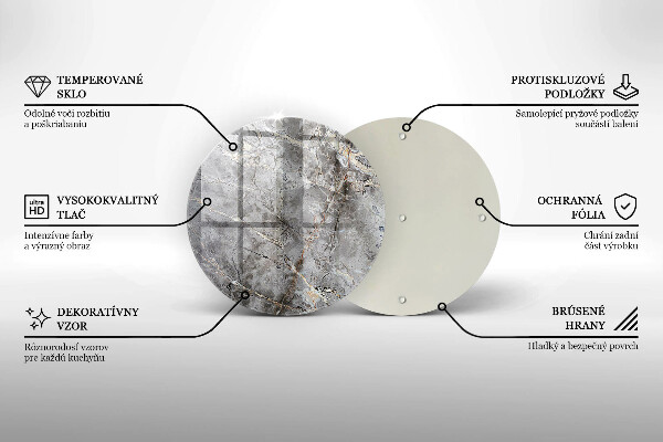 Üveg vágódeszka Kő textúra