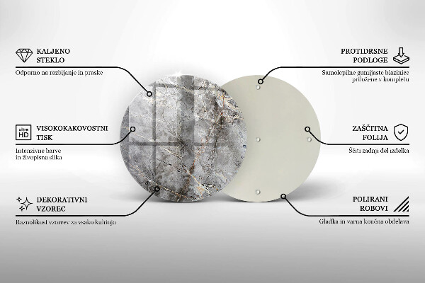 Üveg vágódeszka Kő textúra