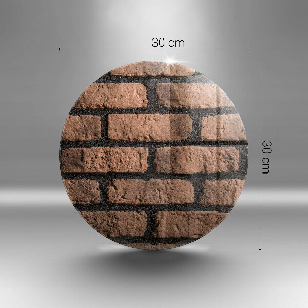 Üveg vágódeszka Tégla fal