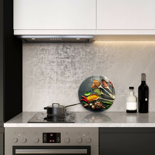 Üveg vágódeszka Konyhai kanál fűszerek