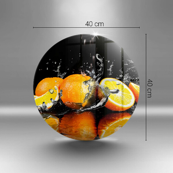 Üveg vágódeszka Lédús narancssárga gyümölcs