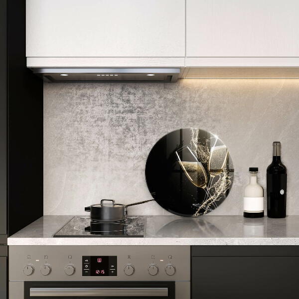 Üveg vágódeszka Pohár pezsgő