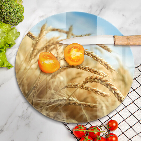 Üveg vágódeszka Kalász gabonafélék a területen