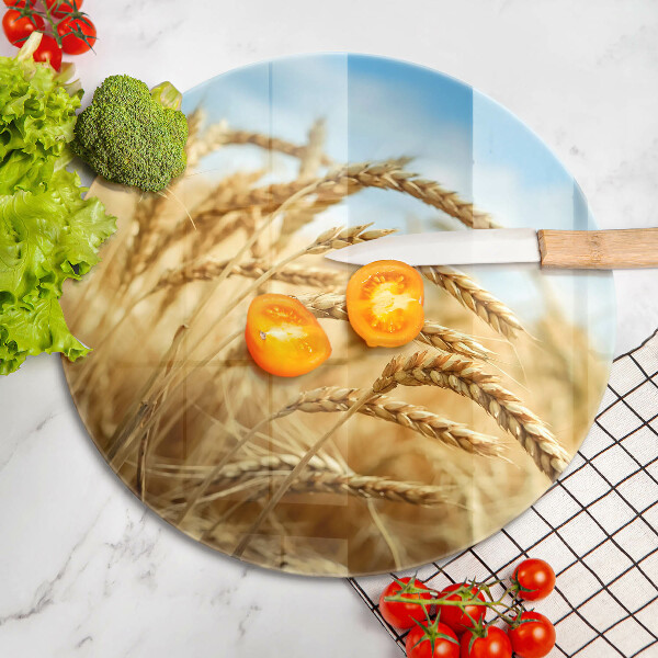 Üveg vágódeszka Kalász gabonafélék a területen