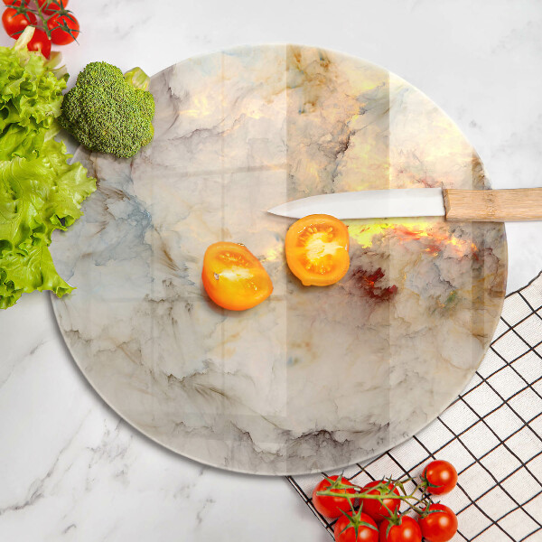 Üveg vágódeszka Márvány textúra arannyal