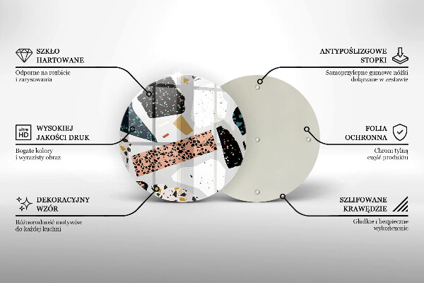 Üveg vágódeszka Kőedény