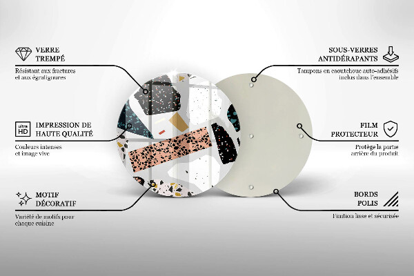 Üveg vágódeszka Kőedény