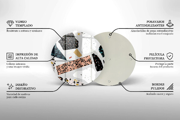 Üveg vágódeszka Kőedény