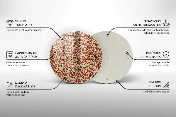 Üveg vágódeszka Finom kőedény