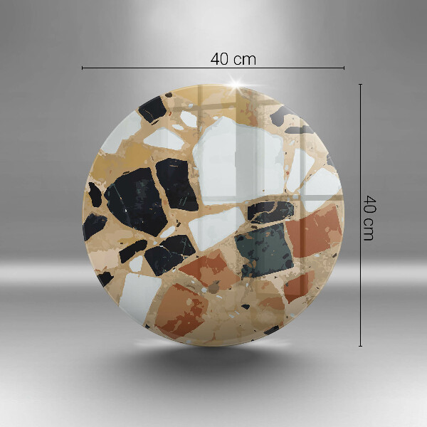 Üveg vágódeszka Dekoratív kövek lemez