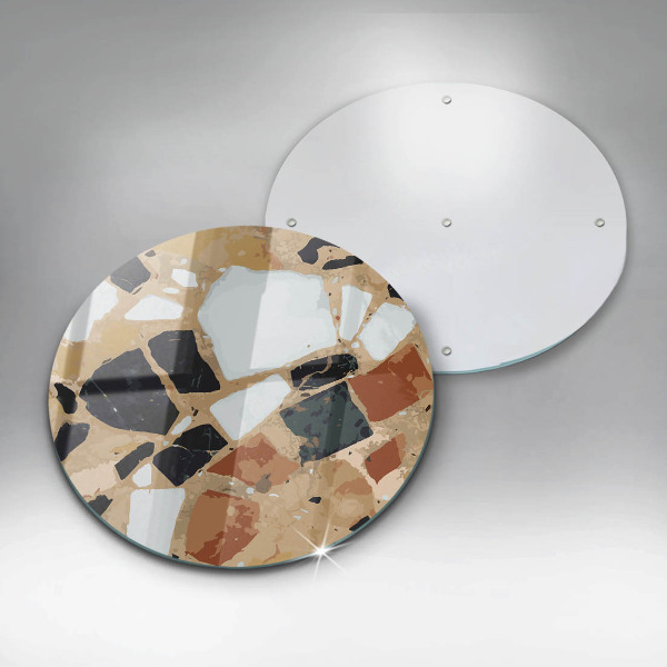 Üveg vágódeszka Dekoratív kövek lemez