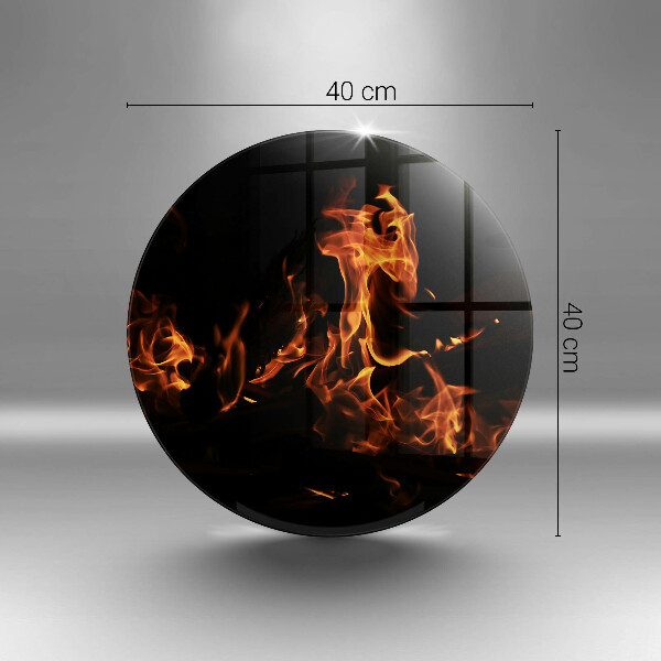 Üveg vágódeszka Gyújts egy élő lángot