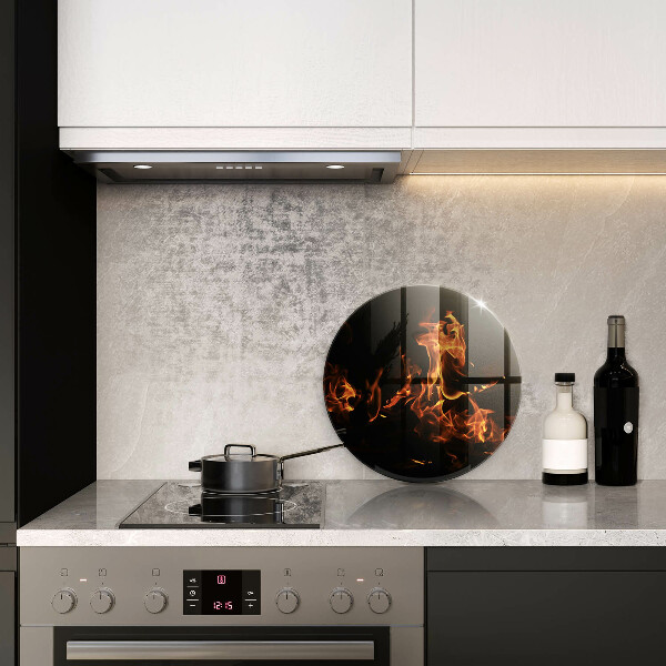 Üveg vágódeszka Gyújts egy élő lángot