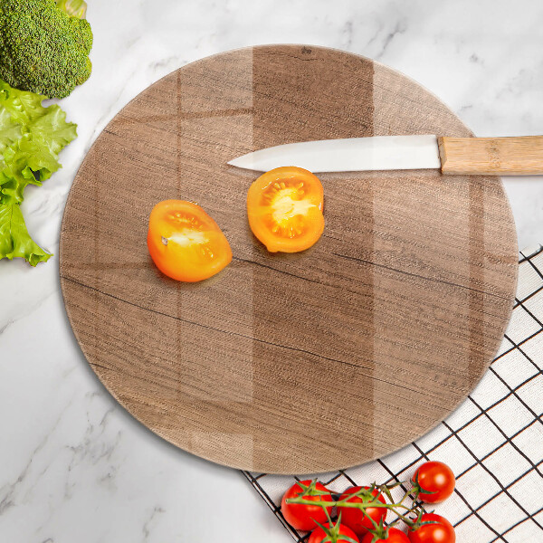 Üveg vágódeszka Fa textúra