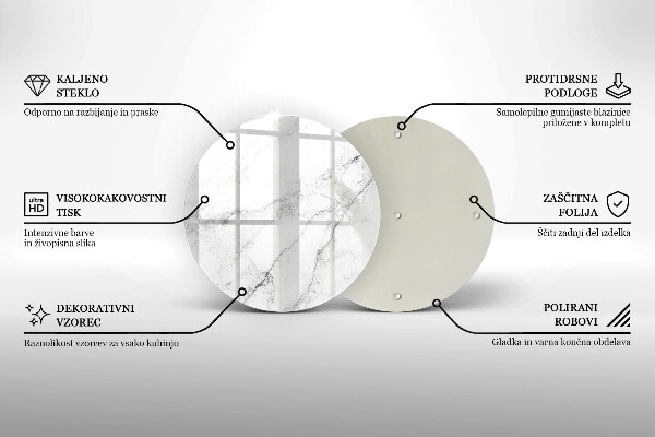 Üveg vágódeszka Elegáns márvány textúra