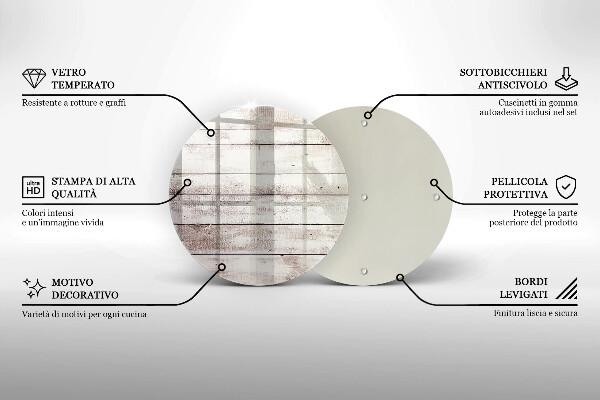 Üveg vágódeszka Régi fa táblák