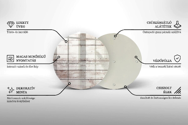 Üveg vágódeszka Régi fa táblák