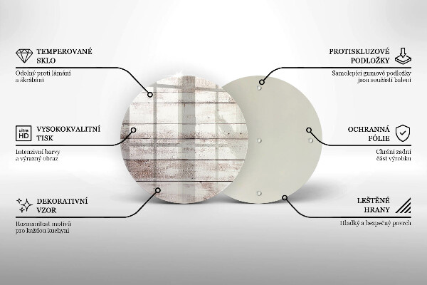 Üveg vágódeszka Régi fa táblák