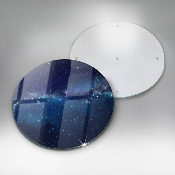 Üveg vágódeszka Tér és csillagok