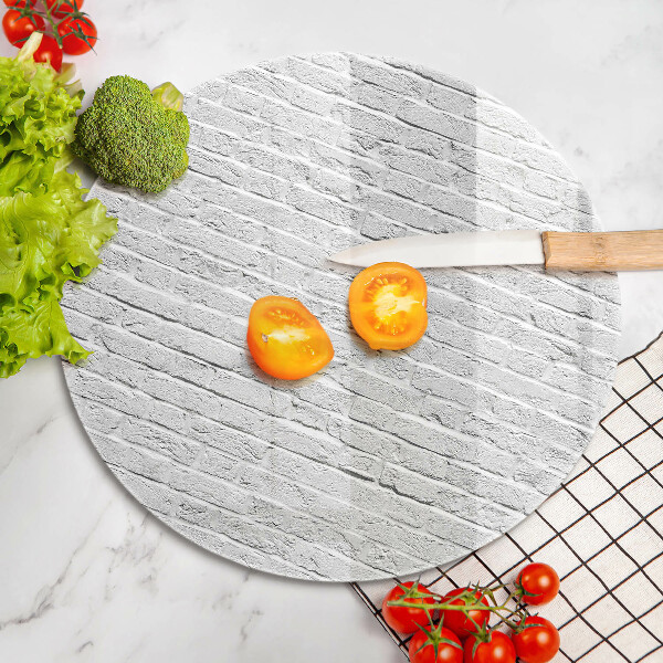 Üveg vágódeszka Téglafal fal