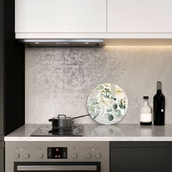 Üveg vágódeszka Akvarell virágok