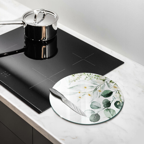 Üveg vágódeszka Akvarell növények