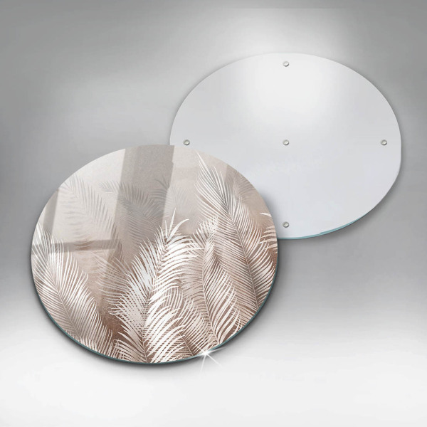 Üveg vágódeszka Boho növényzet levelei