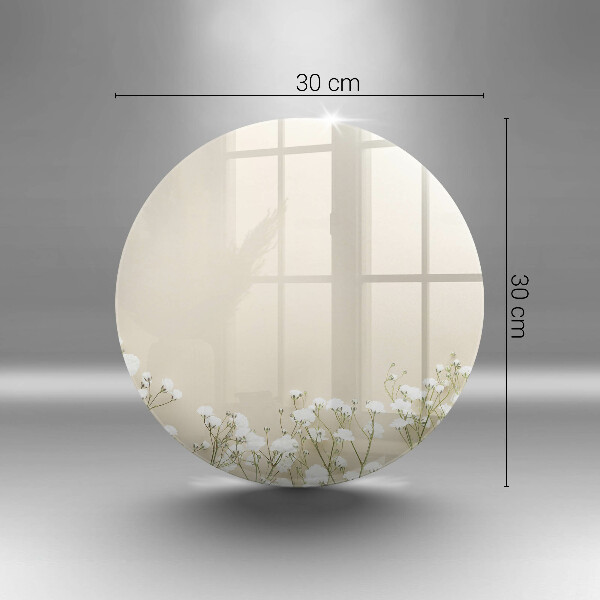 Üveg vágódeszka Gipsz boho virágok