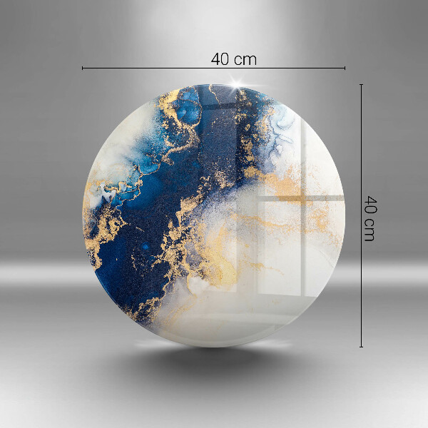 Üveg vágódeszka Absztrakció kékkel