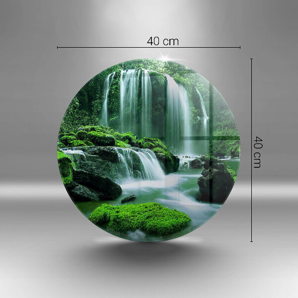 Üveg vágódeszka Vad vízesés a dzsungelben