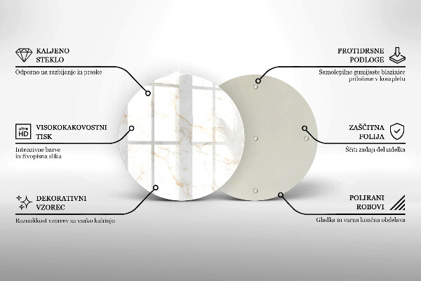 Üveg vágódeszka Elegáns márvány kő