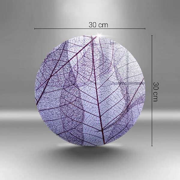 Üveg vágódeszka Levelek erekkel