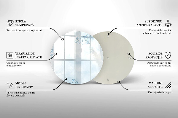 Üveg vágódeszka Finom háttér