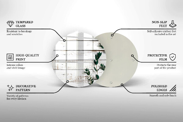 Üveg vágódeszka Régi táblák és levelek