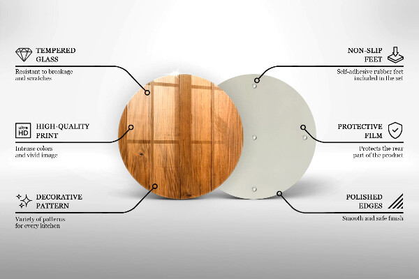 Üveg vágódeszka Fadeszkák