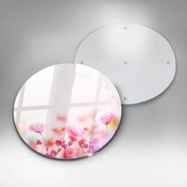 Üveg vágódeszka Virágos rét