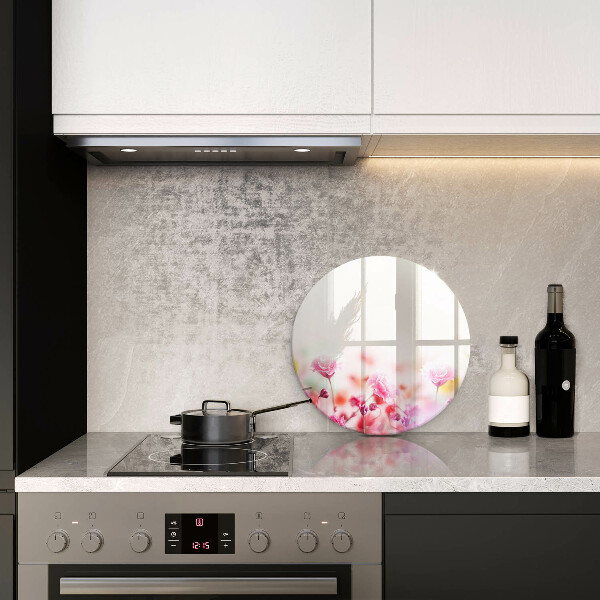 Üveg vágódeszka Virágos rét