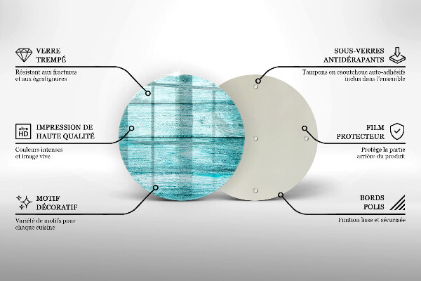 Üveg vágódeszka Vintage fa táblák