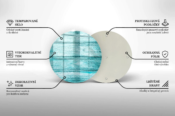 Üveg vágódeszka Vintage fa táblák