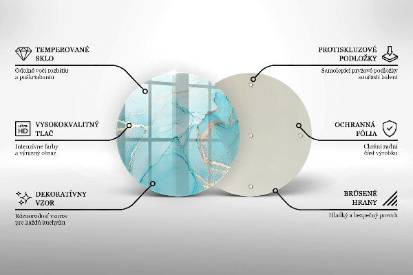 Üveg vágódeszka Kő absztrakció